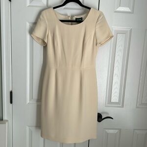 Women’s cream colored dress in Size 6.